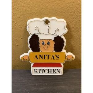 Vintage Anita's Kitchen Refrigerator Magnet Or Wall Hanging‎ 4 1/4" 1985